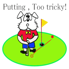 Lineスタンプ おかしな楽しい犬のゴルフ 24種類 1円